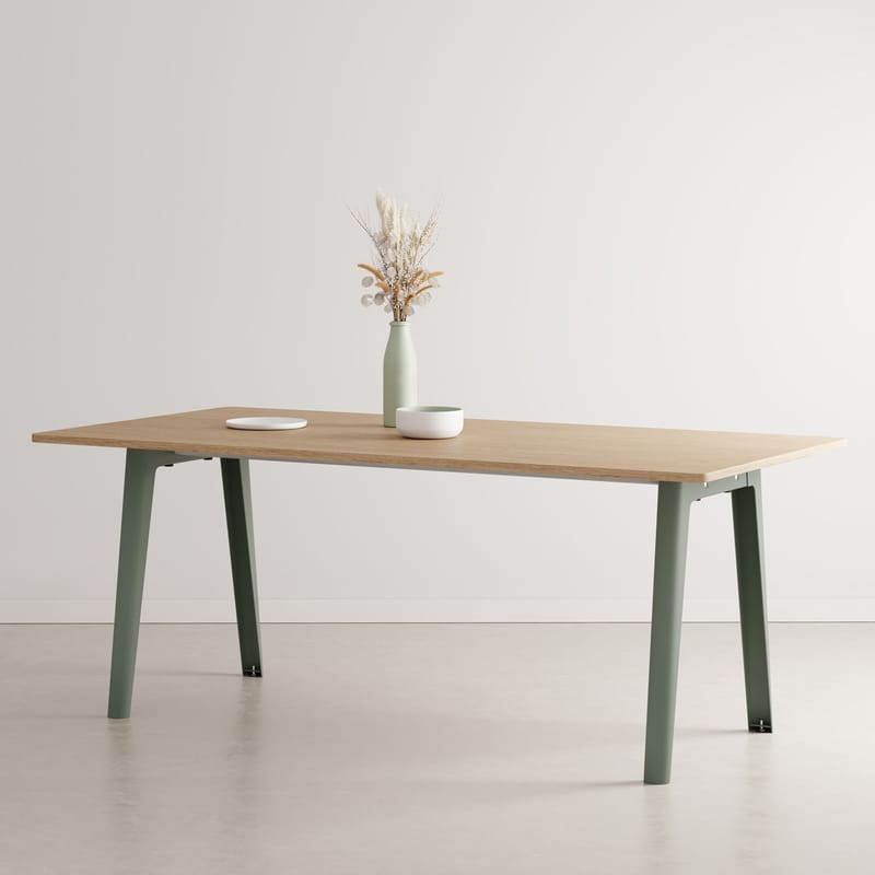 TIPTOE New Modern Rectangular table natural oak eucalyptus grey