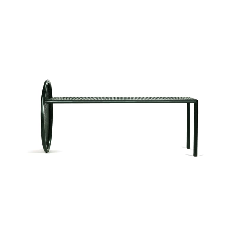 Green metal top coffee table