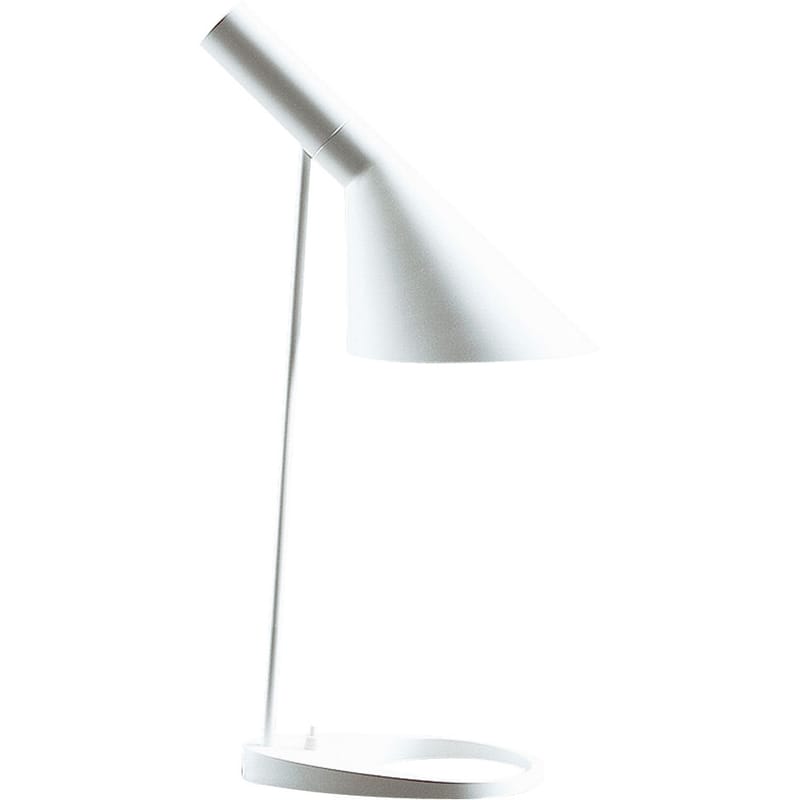 Luminaire - Lampes de table - Lampe de table AJ métal blanc / (1960) / H 56 cm - Louis Poulsen - Blanc - Acier, Fonte de zinc