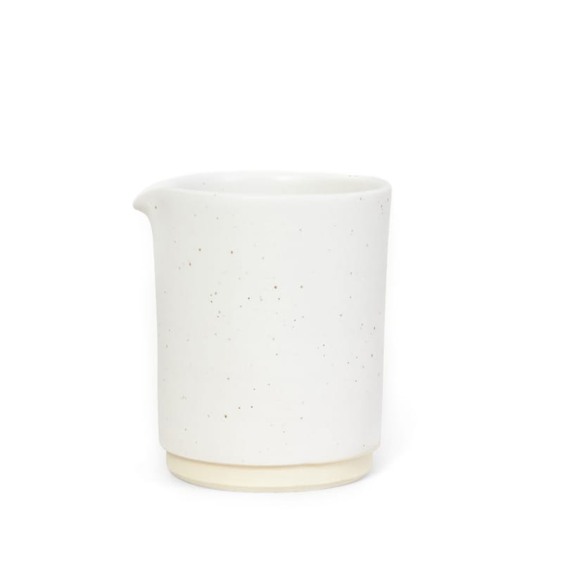 Table et cuisine - Sucriers, crémiers - Pot à lait Otto Medium céramique blanc / Ø 9,5 x H 11,5 cm - Frama  - Blanc - Grès émaillé