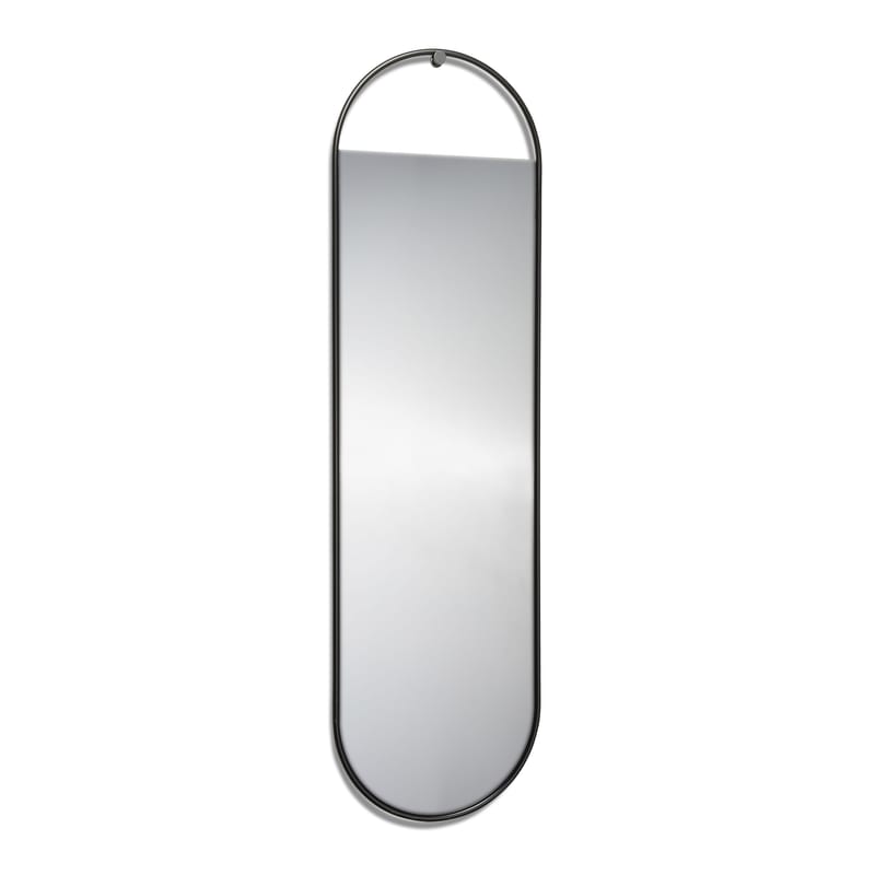 Black oval mirror sale