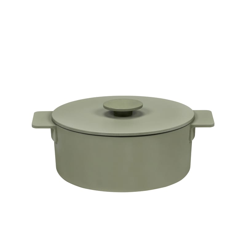 Table et cuisine - Plats et cuisson - Cocotte Surface métal vert / Ø 23 cm - Tous feux dont induction - Serax - Camogreen - Fonte