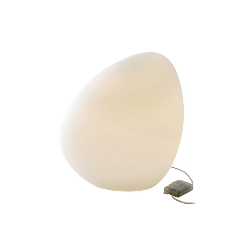 Luminaire - Luminaires d\'extérieur - Lampe d\'extérieur Dolmen plastique blanc / H 47,7 cm - Cinna - Blanc - Polyéthylène