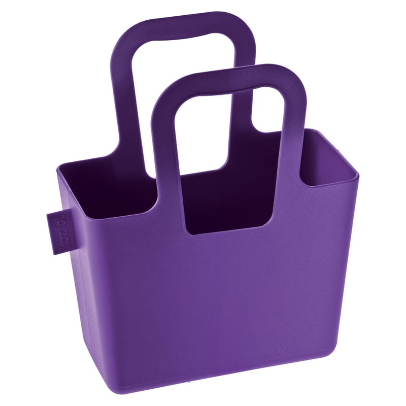 Décoration - Pour les enfants - Panier Taschelini plastique violet / L 18 x H 16 cm - Koziol - Violet - Matière plastique
