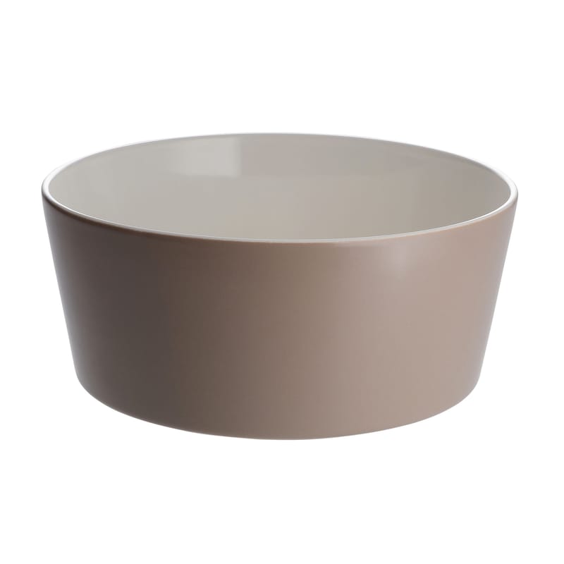 Table et cuisine - Saladiers, coupes et bols - Saladier Tonale céramique blanc rouge / Ø 23 cm - Alessi - Rouge terre / Intérieur blanc - Céramique Stoneware