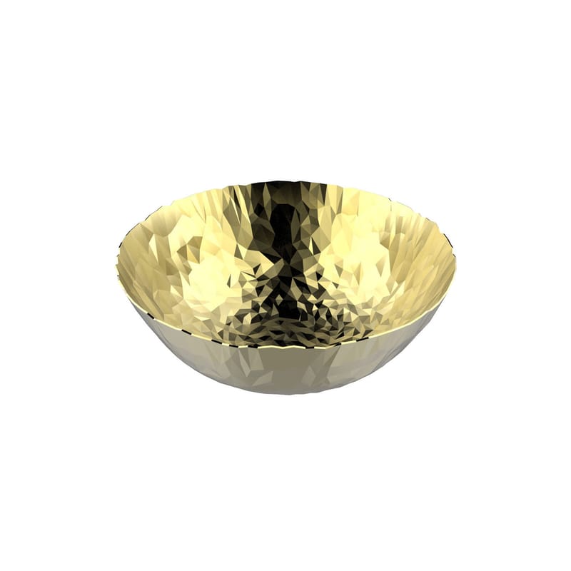 Tisch und Küche - Körbe und Tischgestecke - Korb Joy N.1 metall gold / Ø 20,7 cm - Or 24 carats - Alessi - Gold 24 Karat - 24 Karat-Gold, Rostfreier Stahl 18/10