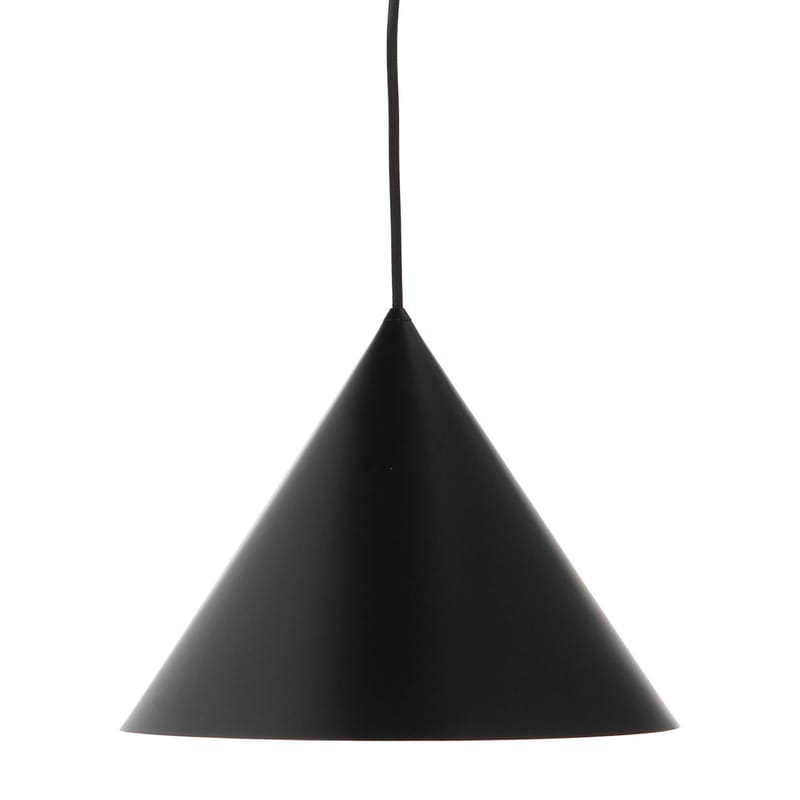 Luminaire - Suspensions - Suspension Benjamin XL métal noir / Ø 46 x H 35 cm - Frandsen - Noir mat - Métal peint