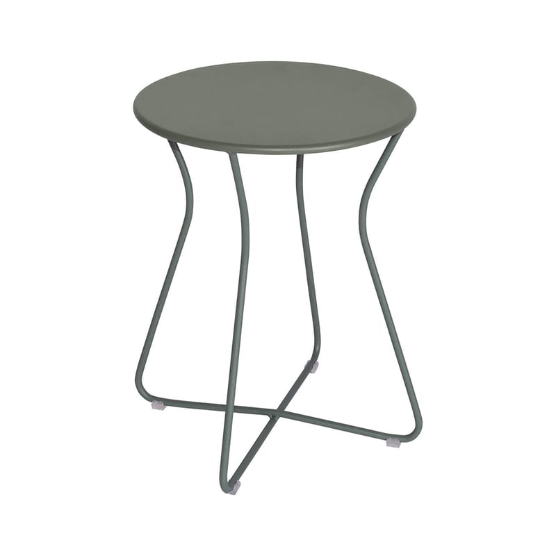 Mobilier - Tables basses - Tabouret Cocotte métal vert / Table d\'appoint - H 45 cm - Fermob - Romarin - Acier