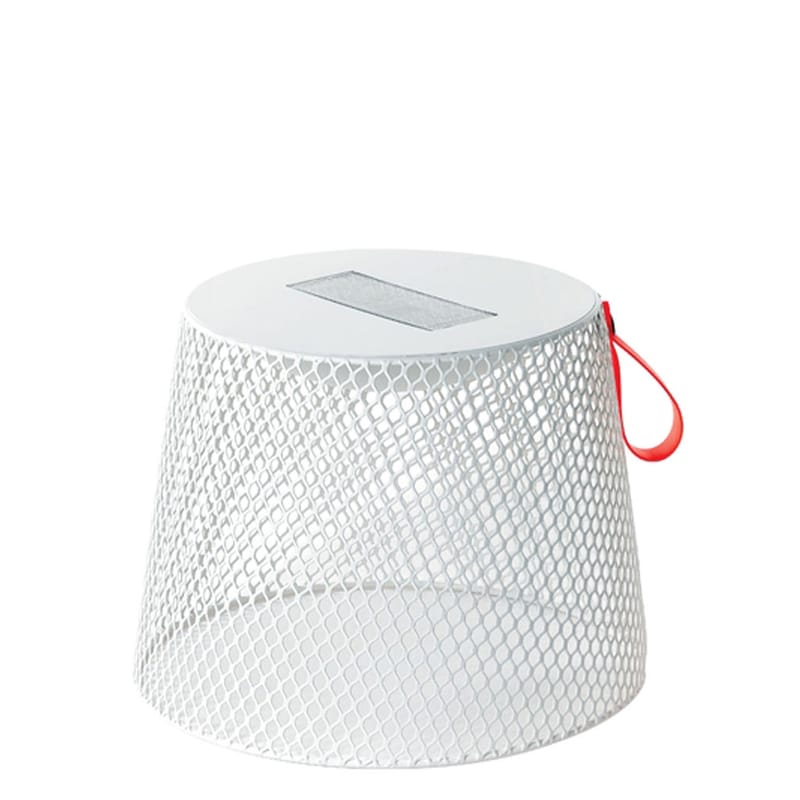 Mobilier - Tables basses - Tabouret lumineux Ivy métal blanc / LED - Energie solaire - Emu - Blanc - Acier