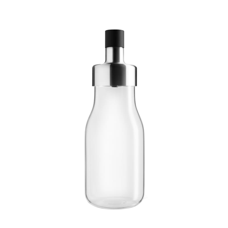 Tableware - Salt, pepper and oil - MyFlavour Vinegar shaker glass transparent / Pour-stop - Eva Solo - Transparent - Borosilicated glass, Silicone, Stainless steel