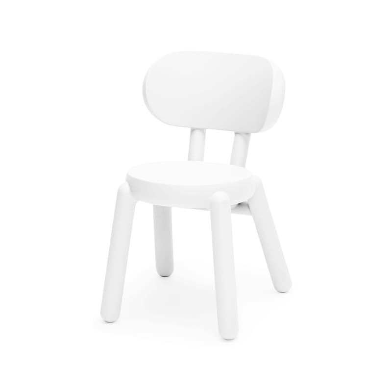 Mobilier - Chaises, fauteuils de salle à manger - Chaise Kaboom plastique blanc / Polyéthylène recyclé - Fatboy - Blanc - Polyéthylène