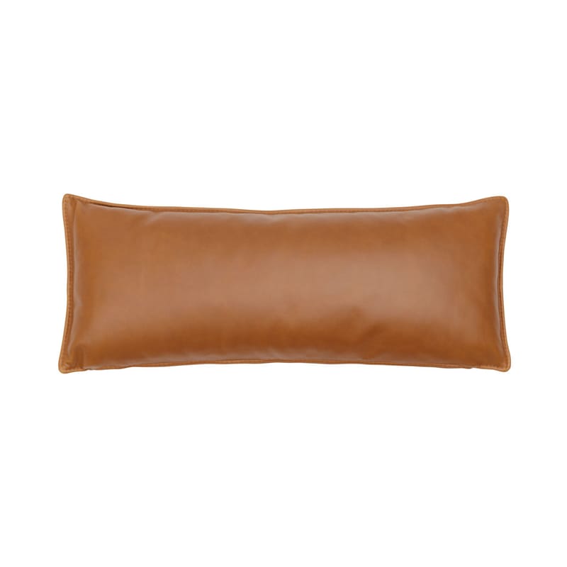 Décoration - Coussins - Coussin de lombaires  cuir marron / Pour canapé In Situ - 70 x 30 cm - Muuto - Cognac (Cuir) - Cuir, Mousse