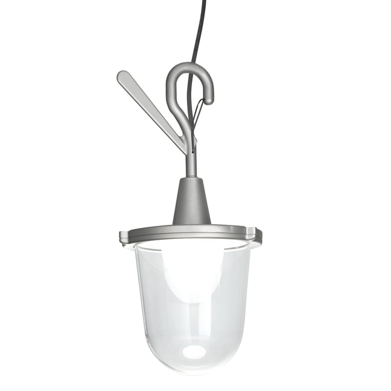 Luminaire - Lampes de table - Lampe d\'extérieur Tolomeo Lampione LED plastique métal / Baladeuse à poser ou suspendre - Artemide - Aluminium - Aluminium, Plastique