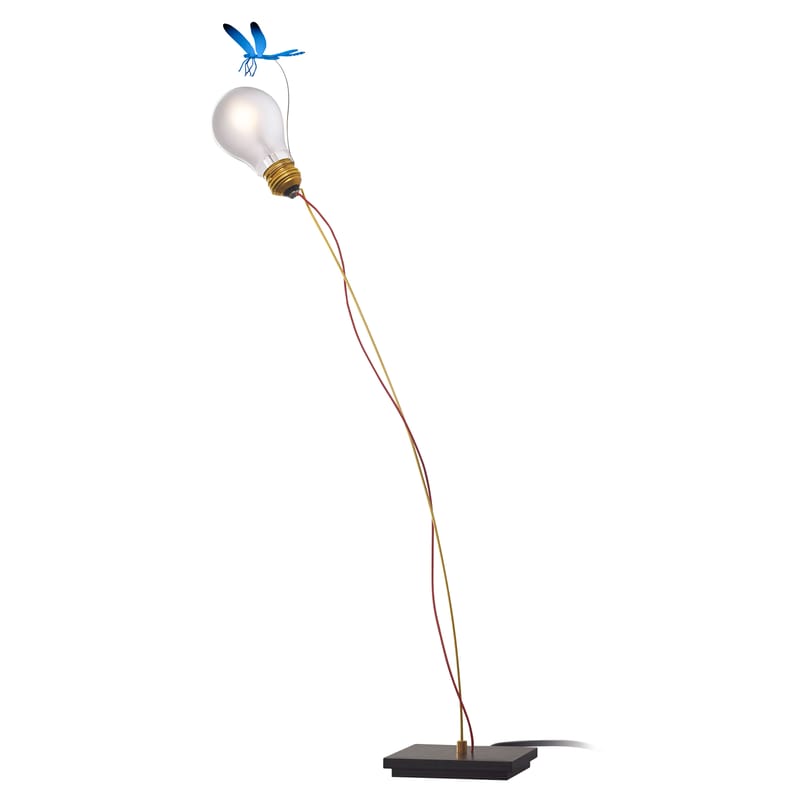 Luminaire - Lampes de table - Lampe de table I Ricchi Poveri - Bzzzz métal bleu - Ingo Maurer - Libellule bleue - Métal