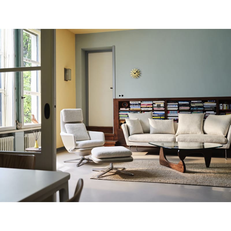 Poltrona Letto Poltrona Relax Con Pouf Tessuto Lavabile, Design