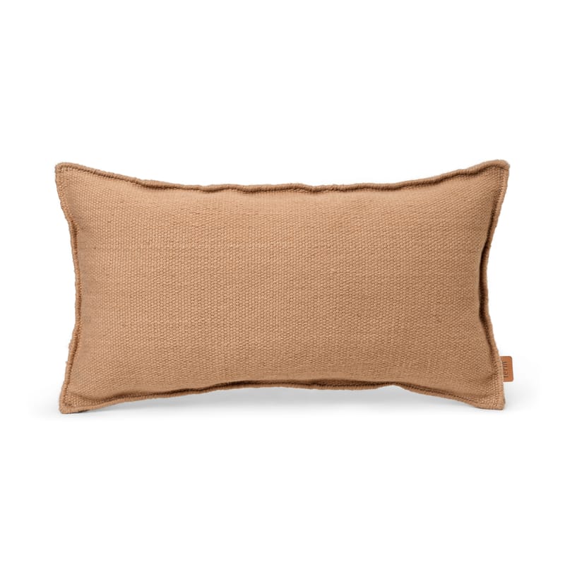 Décoration - Coussins - Coussin d\'extérieur Desert tissu beige / Bouteilles plastique recyclées - 53 x 28 cm - Ferm Living - Sable - Tissu recyclé
