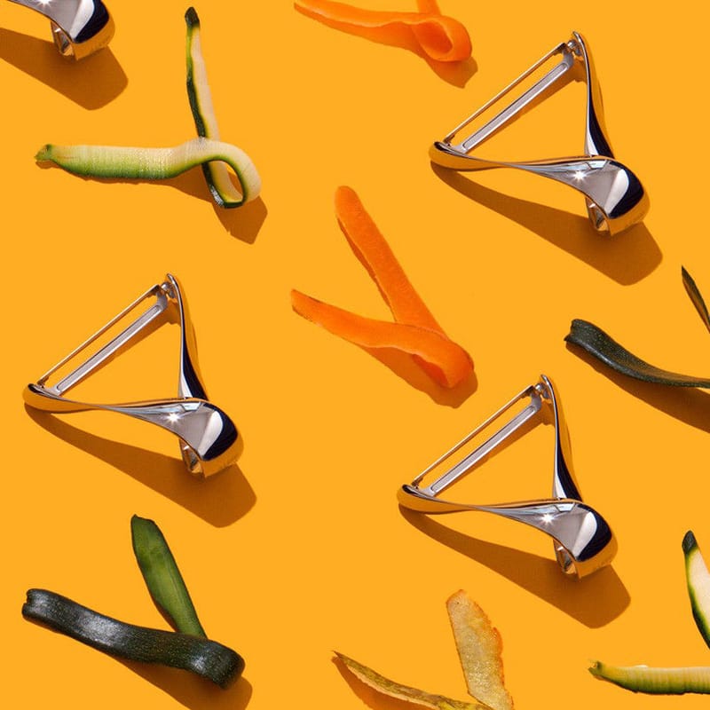Alessi Sfrido Vegetable potato peeler mirror polished steel Made In Design UK