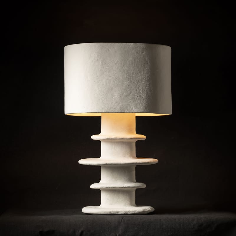 Trango Moderno Disegno Lampada Da Terra A LED I Lampada Da Tavolo In Riso Bianco Tondo