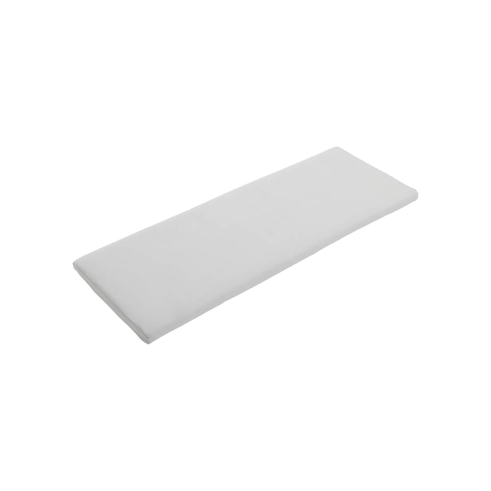 Accessoire  tissu gris / Coussin assise outdoor - Pour banc avec dossier Crate - Hay - Gris clair - Mousse polyuréthane, Tissu oléfine