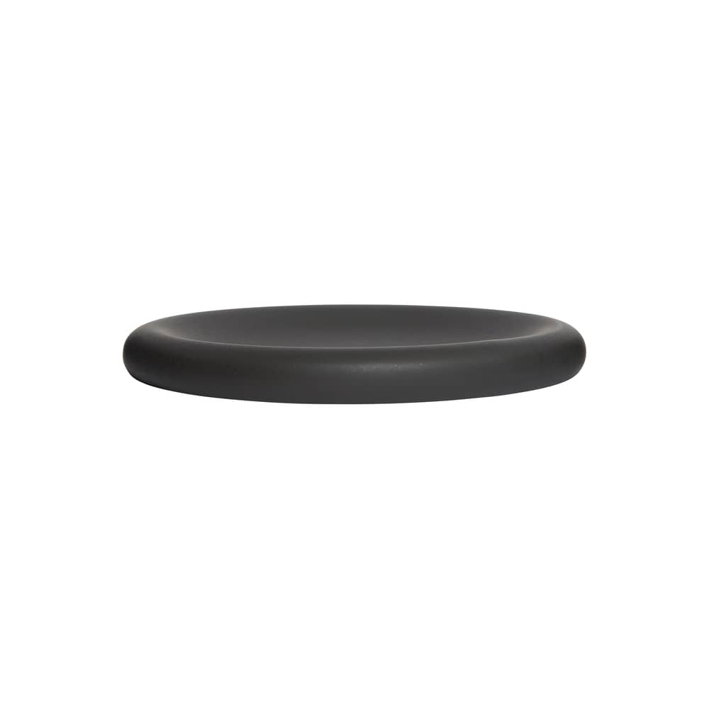 Assiette Dough céramique noir / Ø 38 x H 3,7 cm - TOOGOOD - Charbon - Grès émaillé