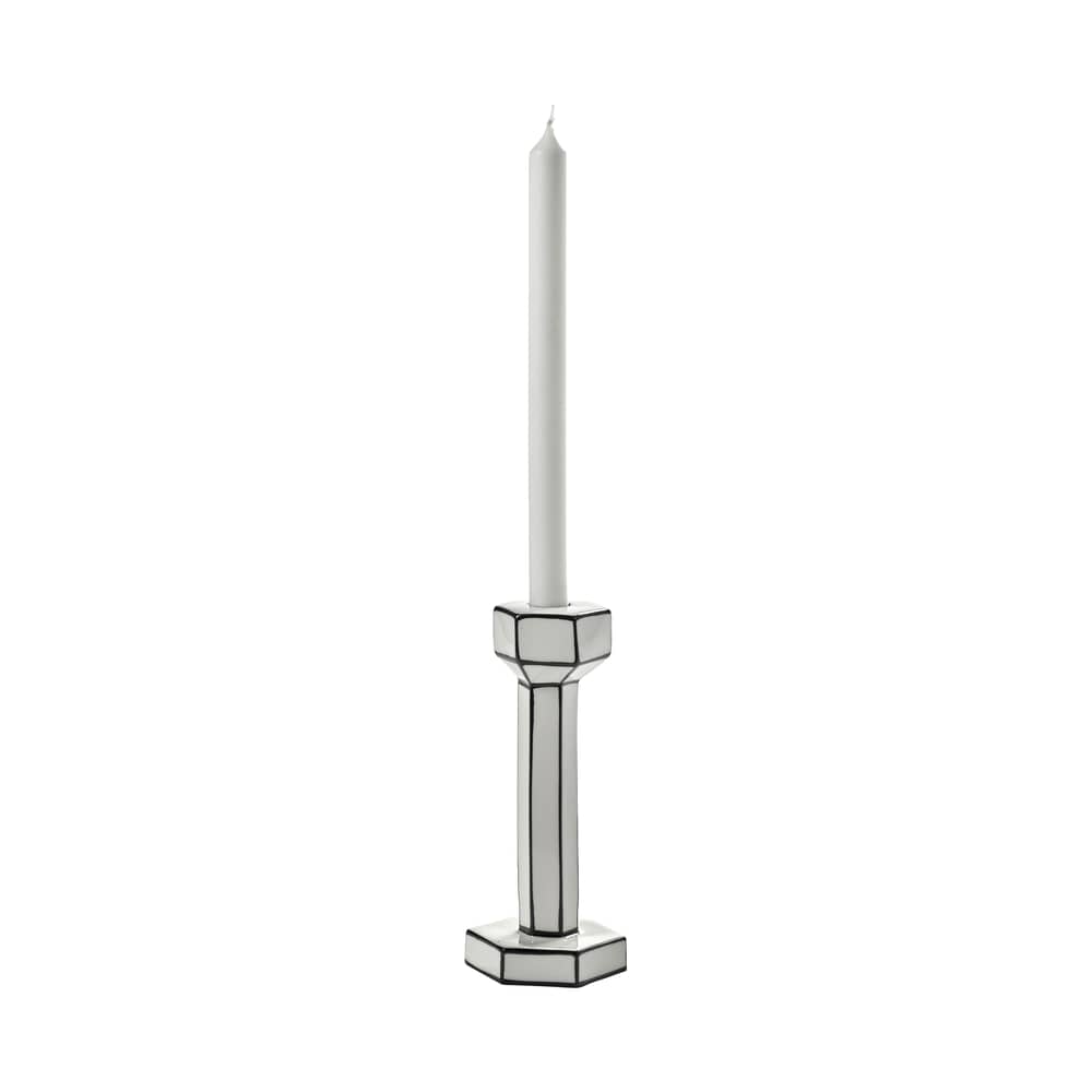 Bougeoir Carte Blanche céramique blanc / Large - H 20.8 cm - Serax - H 20.8 cm - Porcelaine