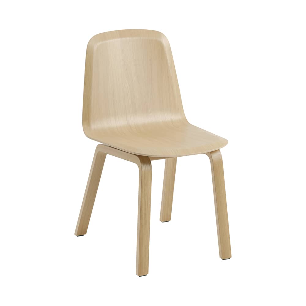 Chaise Brink bois naturel - Muuto - Chêne naturel - Contreplaqué, Placage de bois certifié FSC