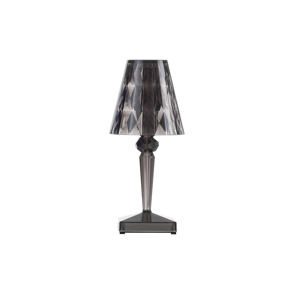 Lampada senza fili Battery LED - Ricarica USB di Kartell - Fumé - PMMA