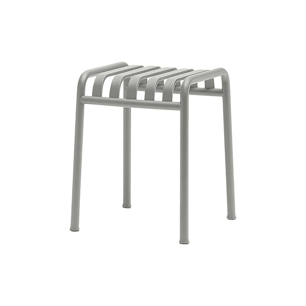 Sgabello Palissade / H 45 cm  - R & E Bouroullec - Hay - Grigio chiaro - In acciaio elettro- zincato, Vernice epossidica