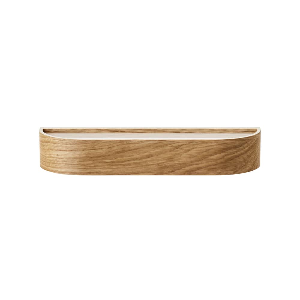 Epoch Shelf natural wood / L 50 cm - Reversible - Audo Copenhagen - Natural oak / Beige - Oak veneer, Plywood