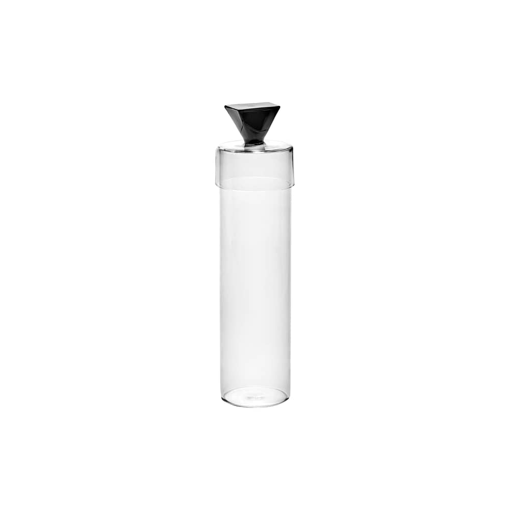 Silos Large Box glass black / Carafe - Ø 8 x H 31.5 cm - Serax - Black / Transparent - Glass