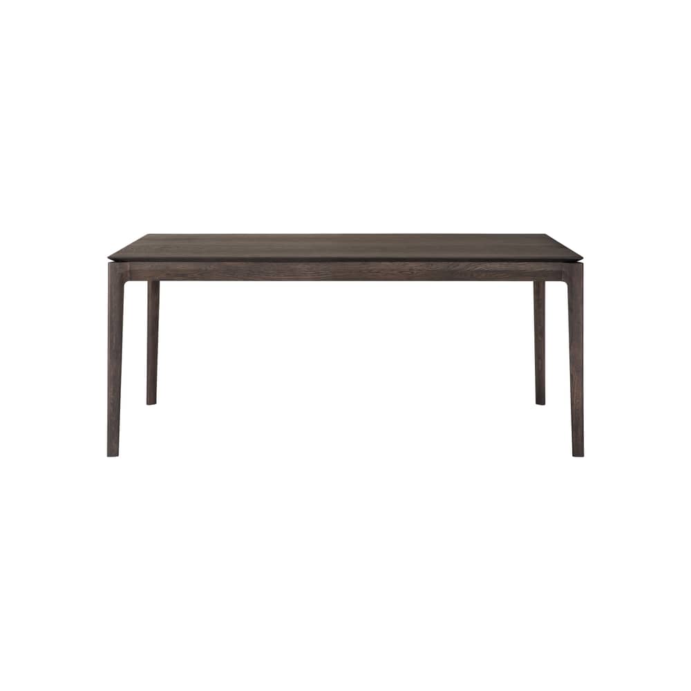Tavolo con prolunga Bok legno marrone / L 180 - 280 cm - 8 - 10 persone - Ethnicraft - Quercia bruna - Massello di quercia colorato