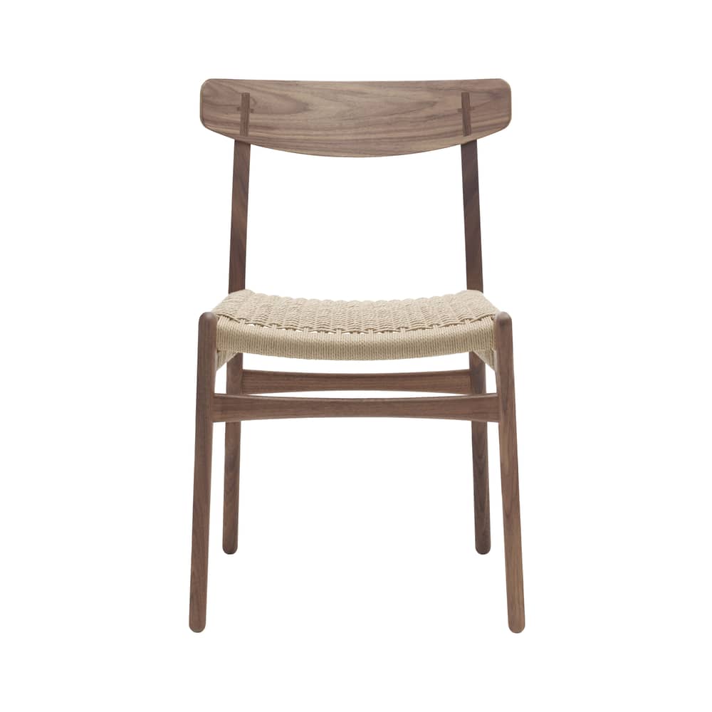 CH23 Chair natural wood / Hans J. Wegner, 1950 - Paper cord - CARL HANSEN & SON - Oiled walnut / Natural cord - Natural rope, Oiled solid walnut, Oiled walnut plywood