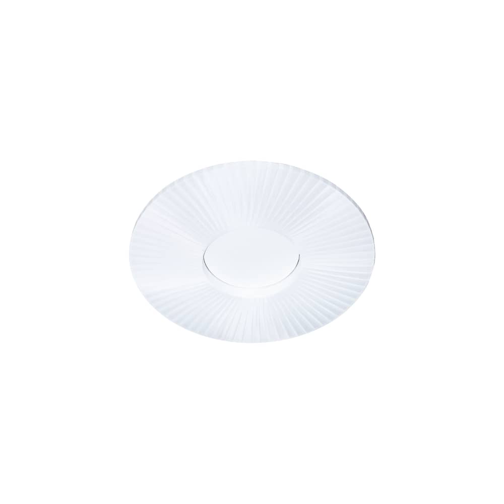 Applique Iris tessuto bianco / Plafoniera - LED - Ø 60 cm - Dix Heures Dix - Ø 60 cm / Tessuto Bianco - Alluminio, Tessuto acrilico plissettato
