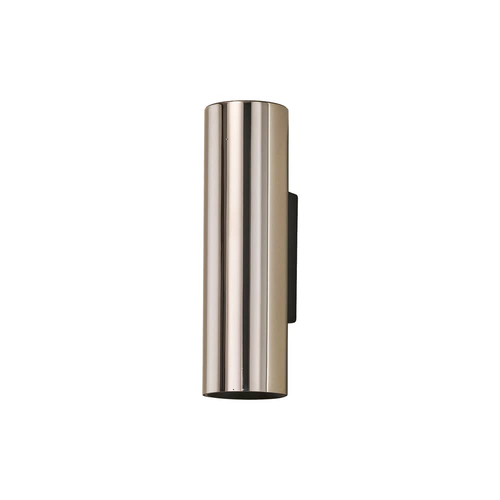 Lampada da parete Tobo W65 metallo / Ø 6,5 x H 22 cm - DCW éditions - Nichel - Acciaio