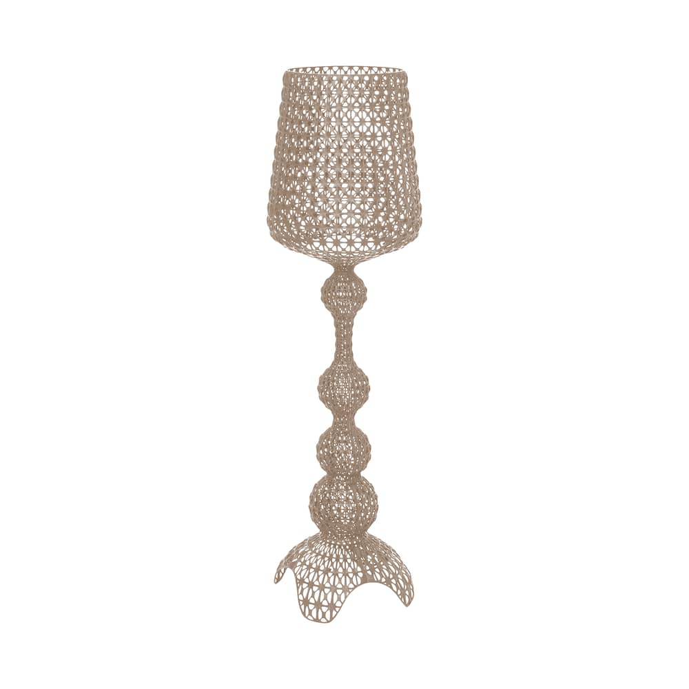 Lampadaire d\'extérieur Kabuki Outdoor / LED - Kartell - Tourterelle opaque - Technopolymère thermoplastique