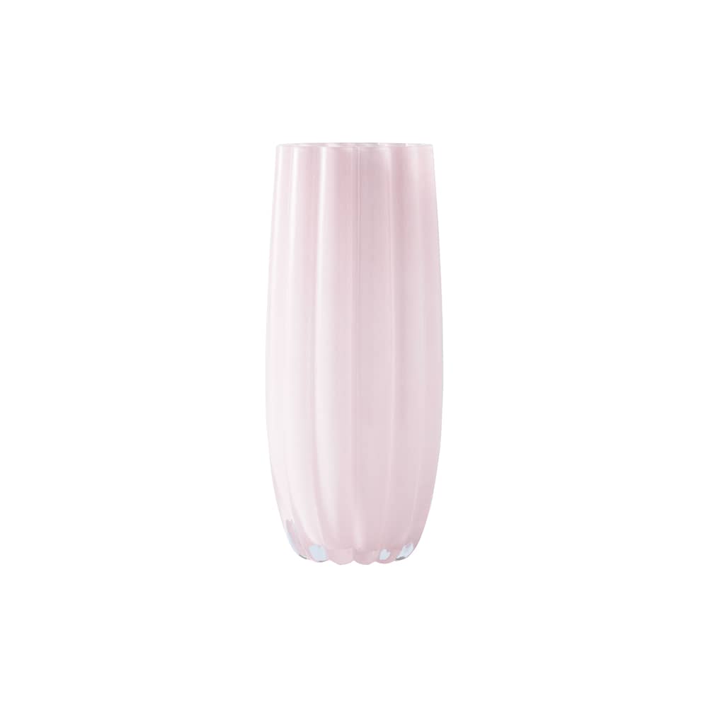 Vaso Melon Medium vetro rosa / Ø 13 x H 27 cm - Pols Potten - Rosa chiaro - Vetro dipinto