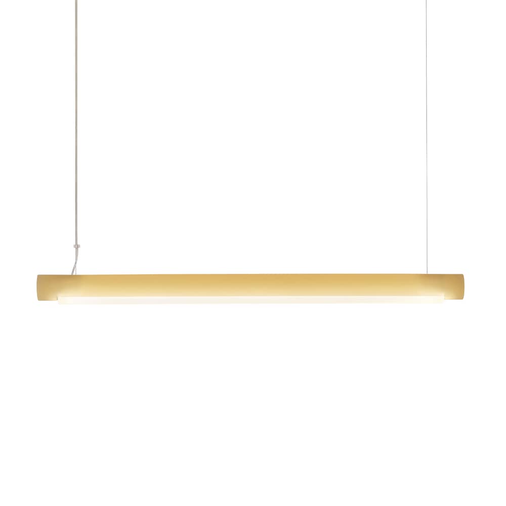 Suspension Aura Light plastique multicolore // Bio-résine - L 110 cm  Modèle d\'exposition - Established & Sons - Jaune - Bio-résine époxy