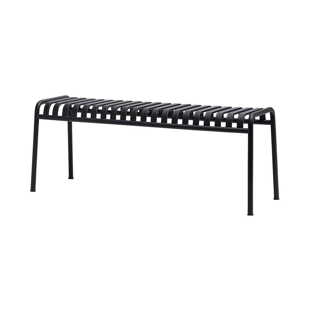 Banc Palissade métal gris noir / L 120 cm - Bouroullec, 2016 - Hay - Anthracite - Acier laqué époxy