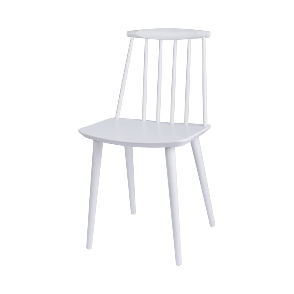 J77 Chair wood white Wood - Hay - White - Tinted solid beech