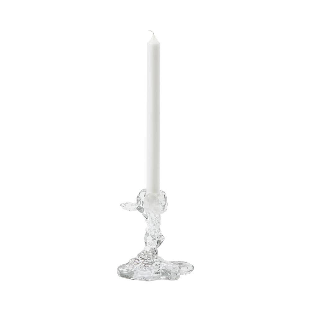 Kerzenleuchter Drip Glass Small glas transparent / H 14 cm - POLSPOTTEN - H 14 cm / Transparent - Glas
