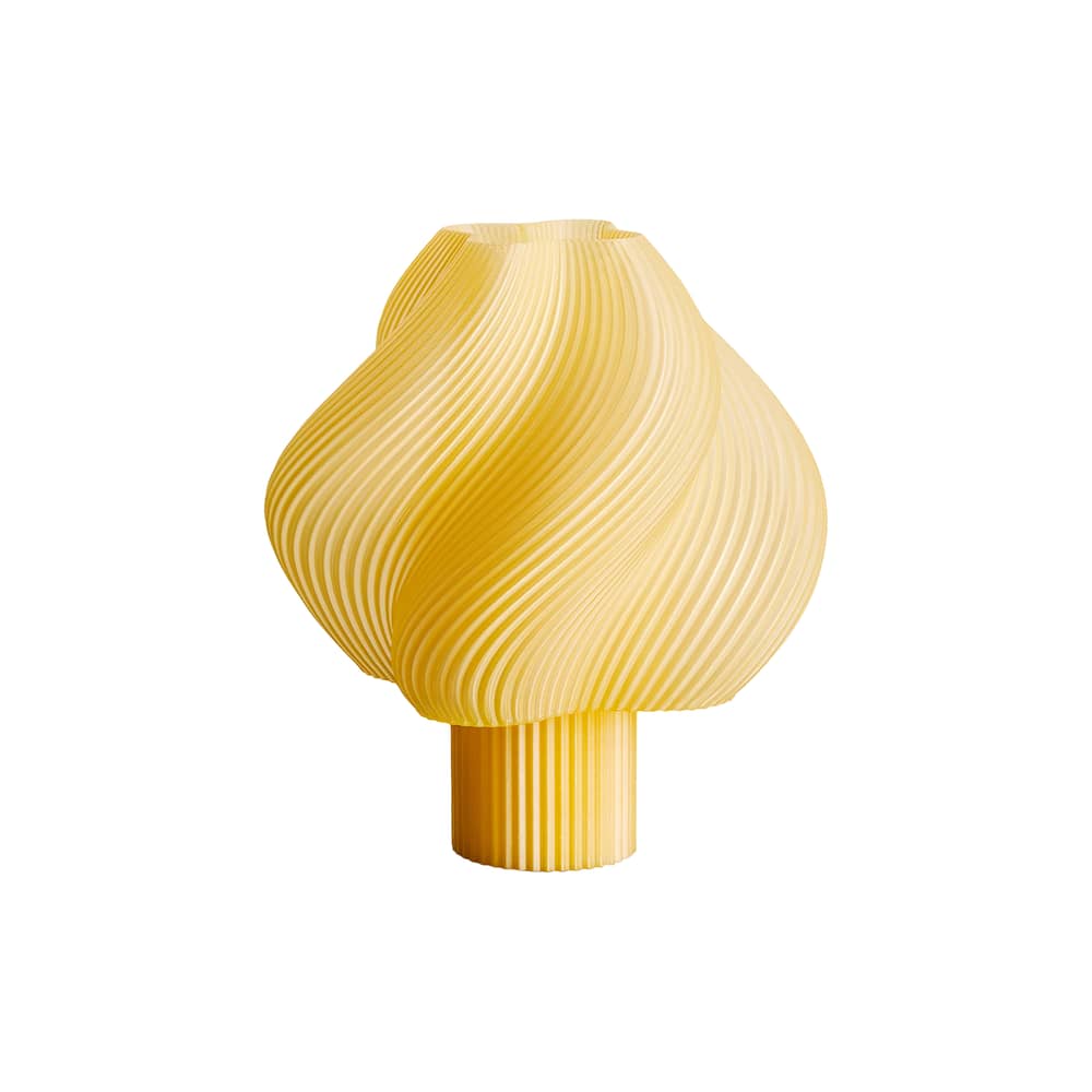 Lampe sans fil rechargeable Soft Serve jaune - CRÈME ATELIER - Sorbet limoncello - PLA recyclé