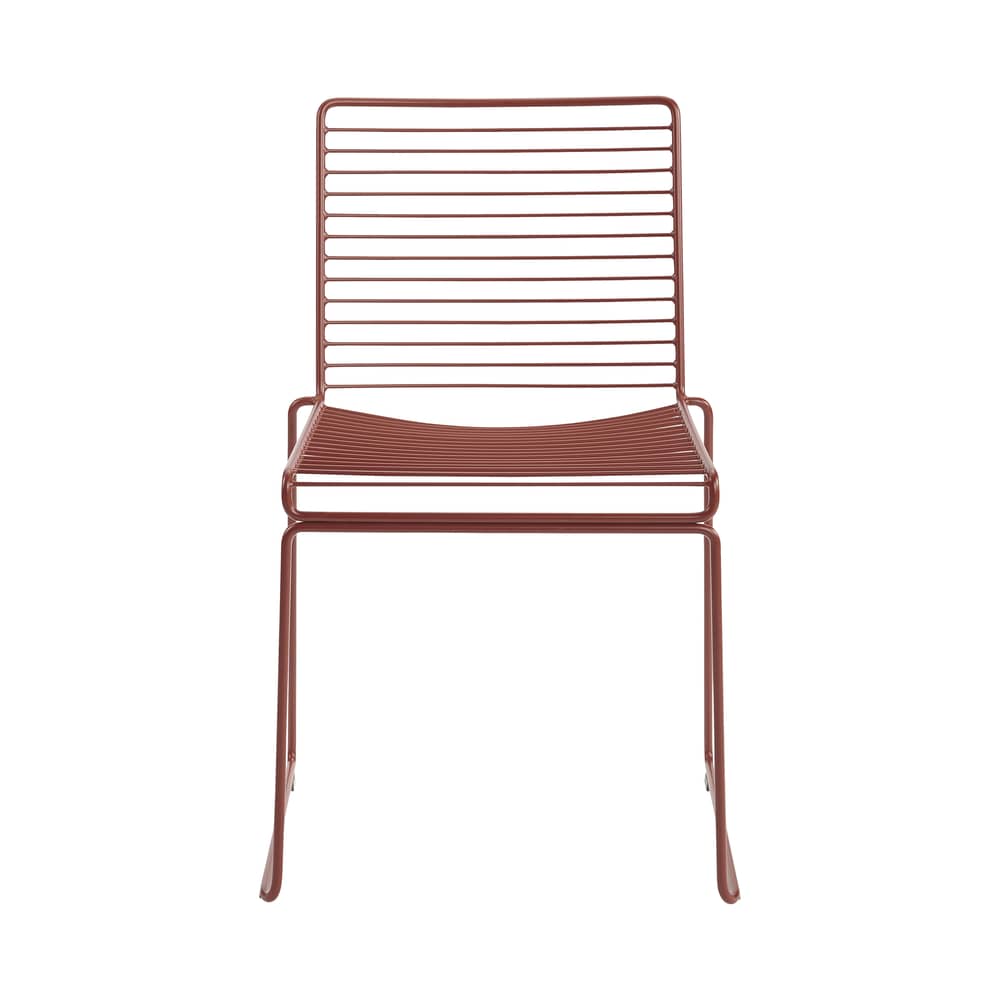 Chaise empilable Hee métal orange - Hay - Rouille - Acier laqué