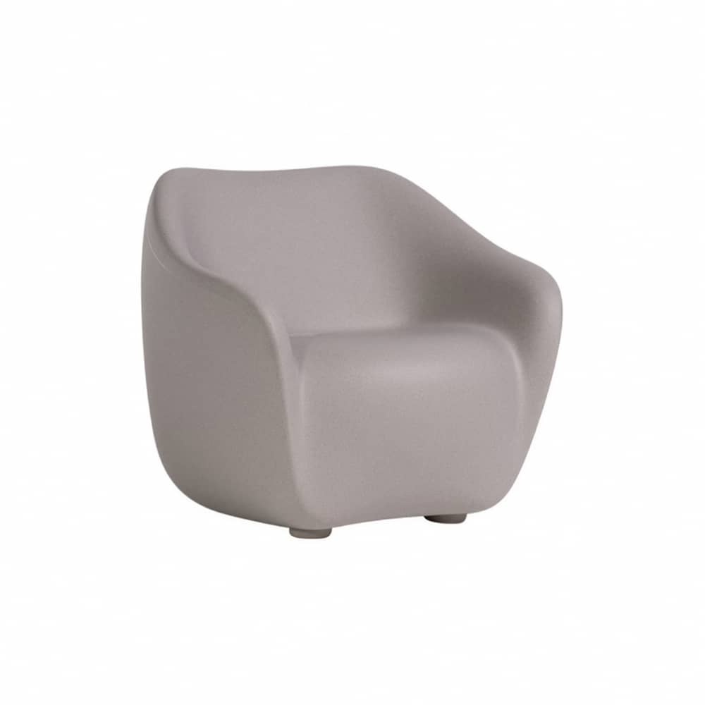 Fauteuil Reborn / 100% recyclé - Slide - Blanc brume - Écothylène recyclé