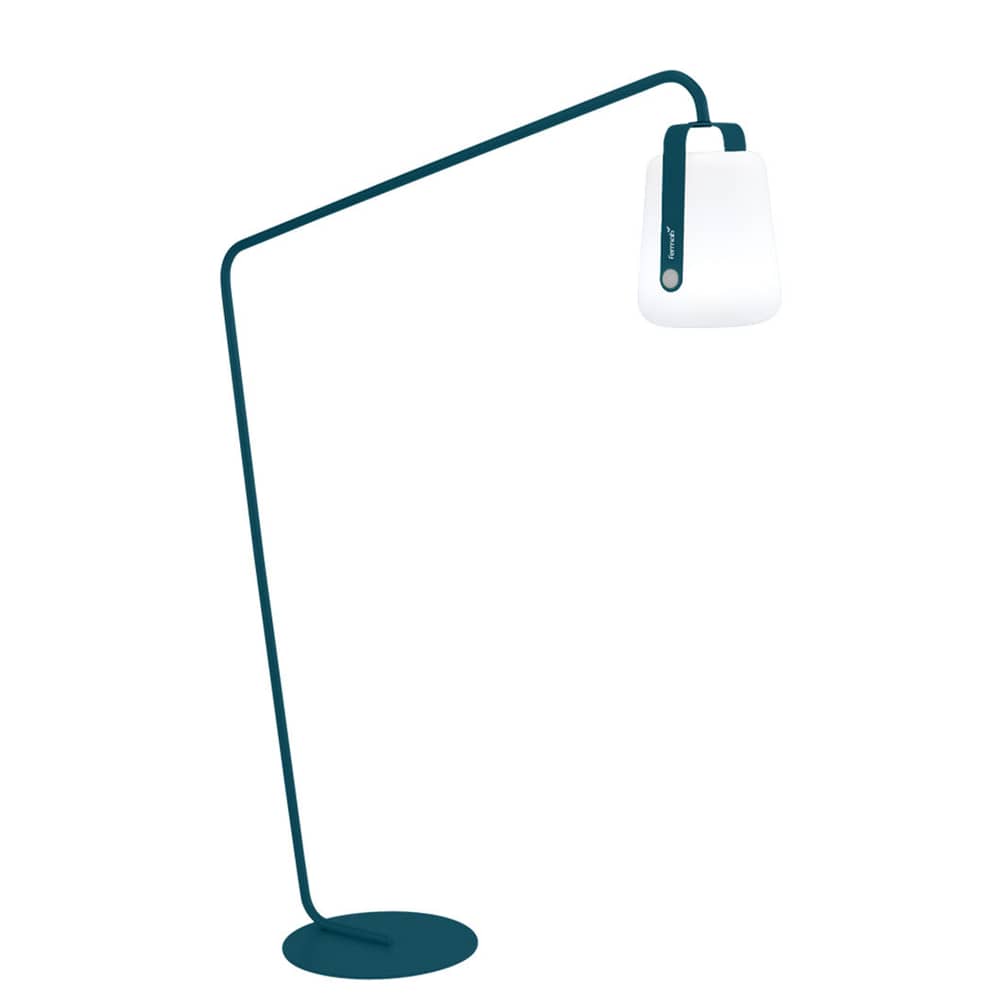 Accessoire  métal bleu / Pied déporté pour lampes Balad - H 190 cm - Fermob - Bleu Acapulco - Acier peint