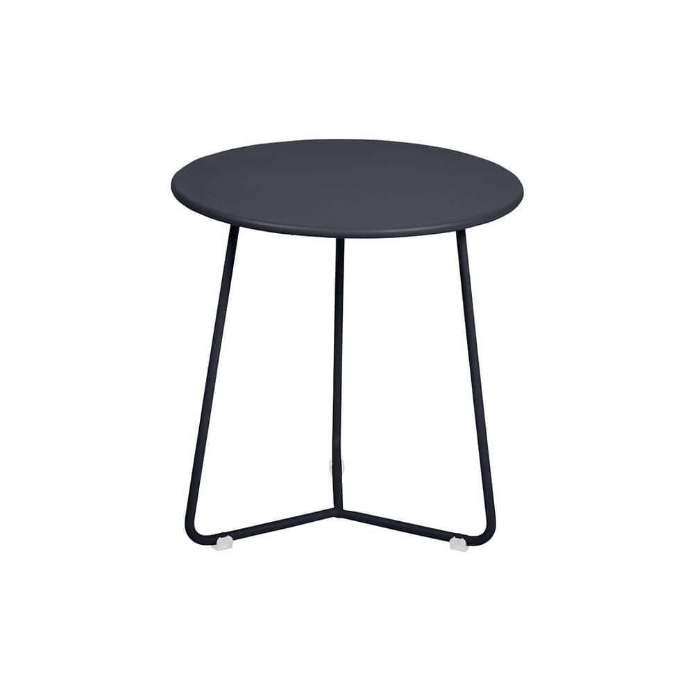 Beistelltisch Cocotte metall grau schwarz / Ø 34 x H 36 cm - Fermob - Anthrazit - bemalter Stahl