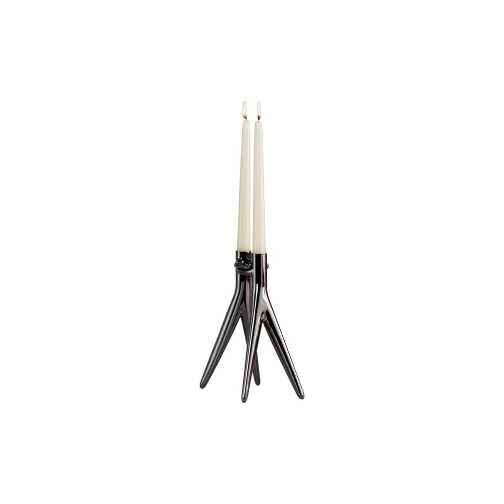 Chandelier Abbracciaio métal noir / Philippe Starck, 2012 - Kartell - Canon de fusil - Aluminium