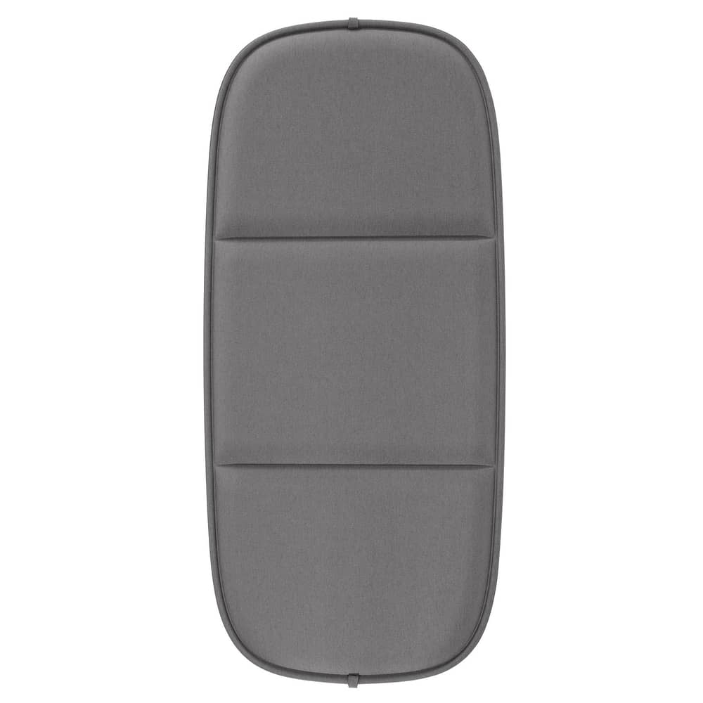 Accessoire  tissu gris noir / Coussin d\'assise pour canapé HiRay - Recyclé - Kartell - Anthracite - Polyuréthane, Tissu recyclé