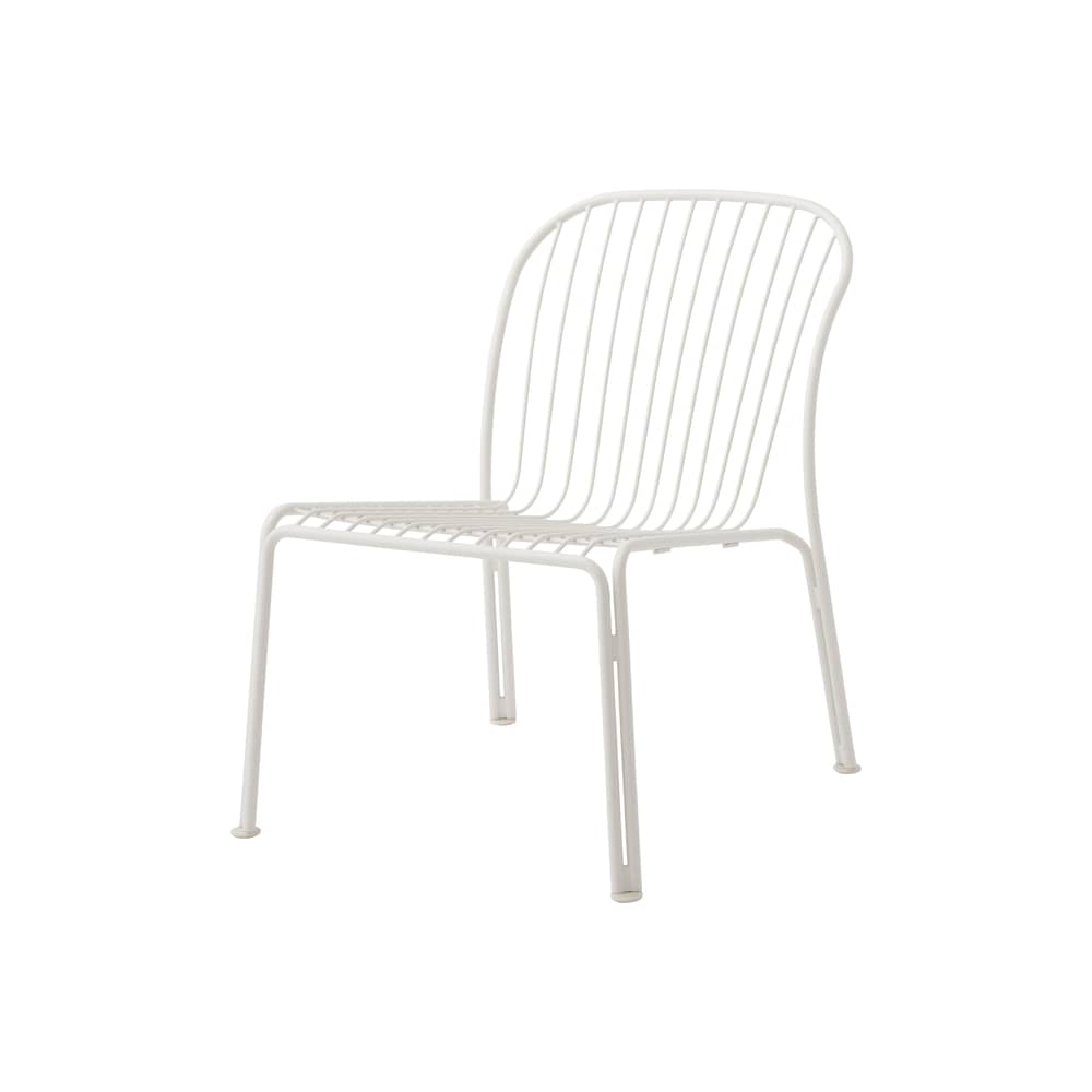 Fauteuil lounge Thorvald SC100 / Sans accoudoirs - &tradition - Ivoire - Acier
