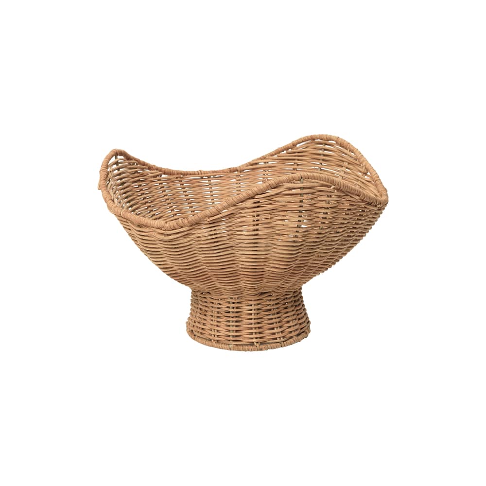 Korb Annika faser braun / Ø 30 x H 16 cm - BROSTE COPENHAGEN - Ø 30 cm - Geflochtenes Rattan
