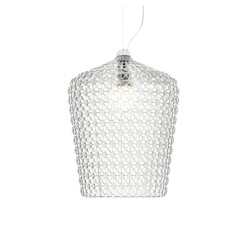 Kabuki Pendant plastic material transparent Ø 50 x H 63 cm - Kartell - Cristal - Thermoplastic technopolymer